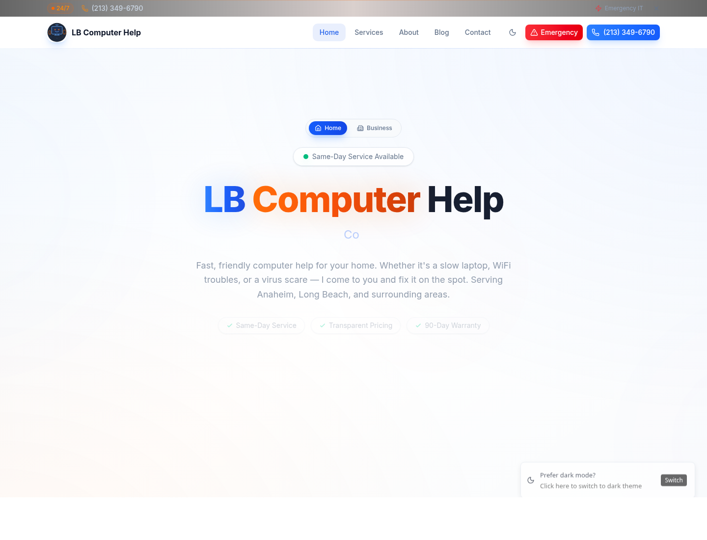 LB Computer Help website
